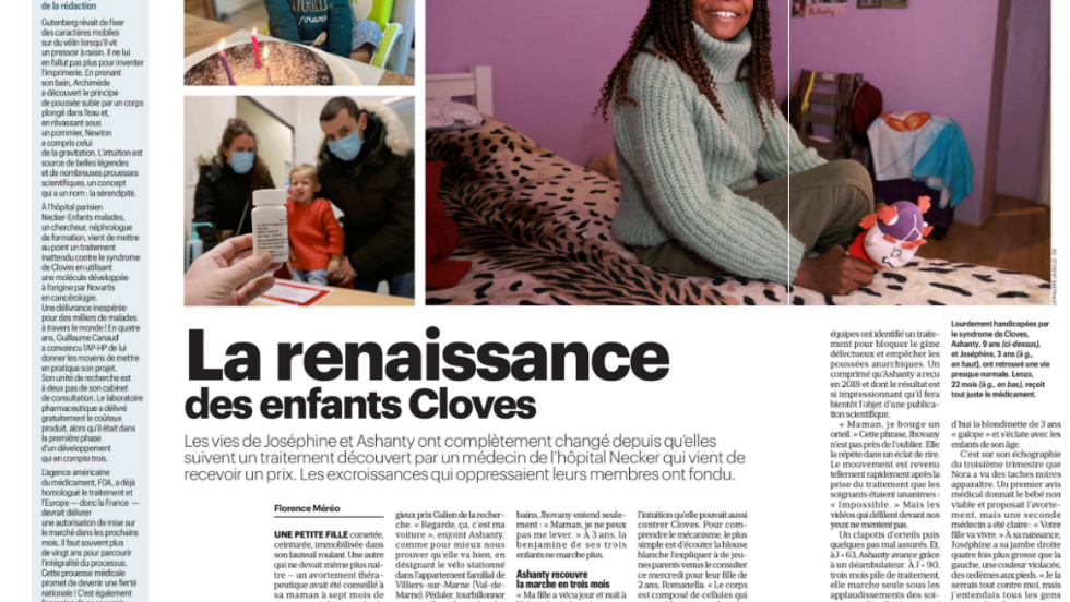 La renaissance des "enfants Cloves", atteints du "syndrome d'Elephant